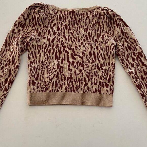 ANTHROPOLOGIE MAEVE Puff-Sleeve Pullover Sweater - Picture 6 of 6